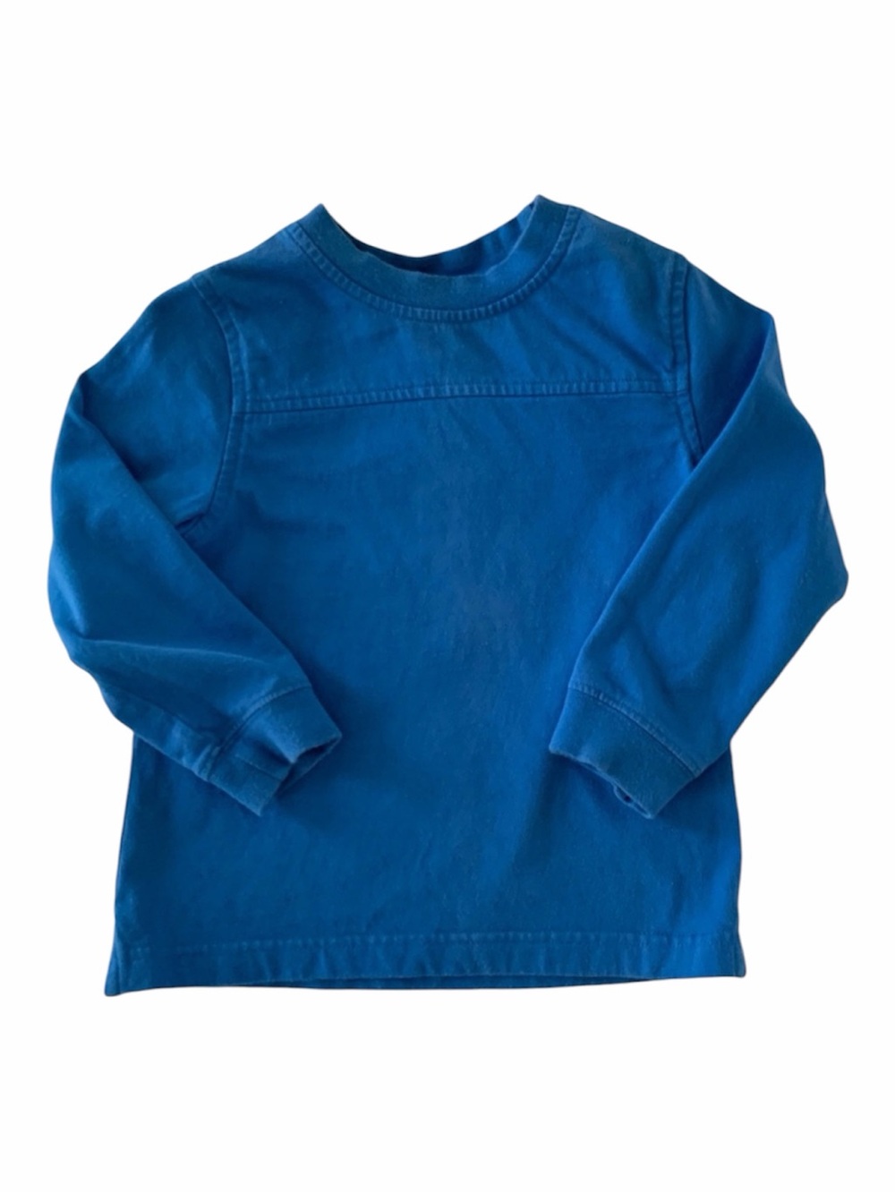 J Khaki Boys Size 4 Royal Blue Long Sleeve Crewneck Pullover T-Shirt Top